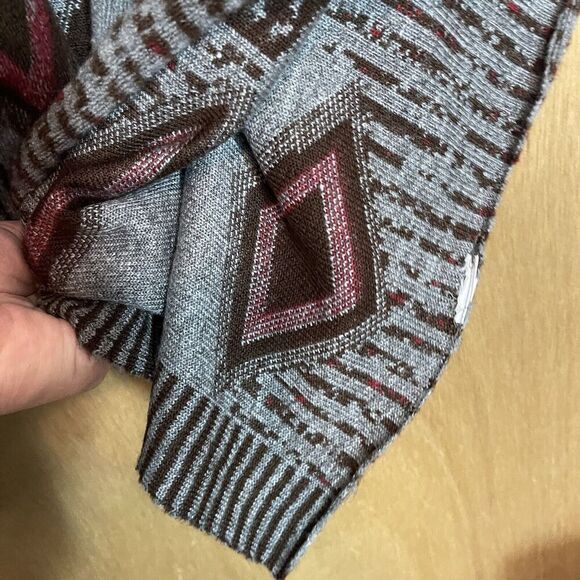 American Eagle Knit Poncho Sweater Kimono One Size Holiday Christmas - Picture 5 of 9